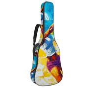 Sac de guitare acoustique imprimé volleyball aquarelle 85 avec 2 poches, bandoulière réglable et crochet arrière, convient pour les guitares électriques, basses et guitares classiques, Imprimé
