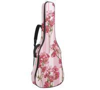 Sac de guitare acoustique pleine grandeur, rembourrage de 1 cm d'épaisseur, étui de guitare étanche 40 41 42 pouces, chapeau de cowboy sans couture et motif fer à cheval Wild West, Multicolore 10