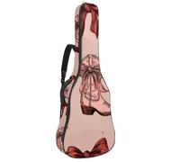 Sac de guitare acoustique pleine grandeur, rembourrage de 1 cm d'épaisseur, étui de guitare étanche 40 41 42 pouces, chapeau de cowboy sans couture et motif fer à cheval Wild West, Multicolore 02
