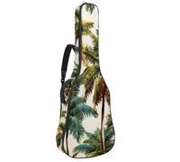 Sac de guitare acoustique pleine grandeur, rembourrage de 1 cm d'épaisseur, étui de guitare étanche 40 41 42 pouces, chapeau de cowboy sans couture et motif fer à cheval Wild West, Multicolore 08