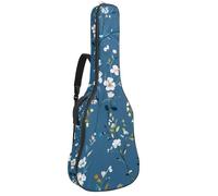 Sac de guitare acoustique pleine grandeur, rembourrage de 1 cm d'épaisseur, étui étanche 40 41 42 pouces, motif tête de mort dans les écouteurs sans couture, Multicolore 07, 42.9x16.9x4.7 in, Sac à