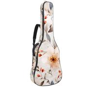 Sac de guitare acoustique pleine grandeur, rembourrage de 1 cm d'épaisseur, étui étanche pour guitare 101,6 cm, 41 cm, 42 pouces, jolies enveloppes de Saint-Valentin lettres et cœurs, Multicolore 09
