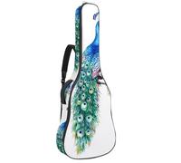 Sac de guitare acoustique pleine grandeur, rembourrage de 1 cm d'épaisseur, étui étanche pour guitare 101,6 cm, 101,6 cm, motif vintage western cowboy Wildlife, Multicolore 06, 42.9x16.9x4.7 in, Sac à