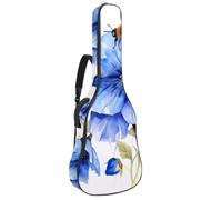 Sac de guitare acoustique pleine grandeur, rembourrage de 1 cm d'épaisseur, étui étanche pour guitare 101,6 cm, 101,6 cm, motif vintage western cowboy Wildlife, Multicolore 10., 42.9x16.9x4.7 in, Sac