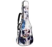 Sac de guitare acoustique pleine grandeur, rembourrage de 1 cm d'épaisseur, étui étanche pour guitare 101,6 cm, 101,6 cm, motif vintage western cowboy Wildlife, Multicolore 05, 42.9x16.9x4.7 in, Sac à