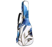 Sac de guitare acoustique pleine grandeur, rembourrage de 1 cm d'épaisseur, étui étanche pour guitare 101,6 cm, 101,6 cm, motif vintage western cowboy Wildlife, Multicolore 08, 42.9x16.9x4.7 in, Sac à