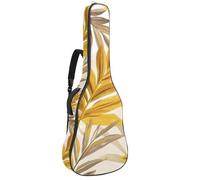 Sac de guitare acoustique pleine grandeur, rembourrage de 1 cm d'épaisseur, étui étanche pour guitare acoustique 40 41 42 pouces, fleurs tropicales et feuilles, Multicolore 05, 42.9x16.9x4.7 in, Sac à