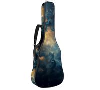 Sac de guitare acoustique pleine taille, rembourrage de 1 cm d'épaisseur, étui étanche pour guitare 40 41 42 pouces, galaxie mystérieuse, Multicolore 02, 42.9x16.9x4.7 in, Sac à dos décontracté