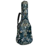Sac de guitare acoustique vintage avec motif grenouille assise sur un champignon - Sac épais rembourré et imperméable pour guitares de 101,6 cm, 104,3 cm, 106,7 cm, Multicolore 10., 42.9x16.9x4.7 in,