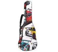 Sac de guitare de taille complète, housse de transport étanche pour guitares acoustiques classiques, électriques, signes du zodiaque, symboles de planètes, Multicolore 06, 42.9x16.9x4.7 in, Sac à dos