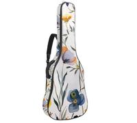 Sac de guitare de taille complète, housse de transport étanche pour guitares acoustiques classiques, électriques, signes du zodiaque, symboles de planètes, Multicolore 02, 42.9x16.9x4.7 in, Sac à dos