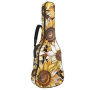Sac de guitare de taille complète, housse de transport étanche pour guitares acoustiques classiques, électriques, signes du zodiaque, symboles de planètes, Multicolore 10., 42.9x16.9x4.7 in, Sac à dos