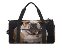 Sac de gym avec compartiment à chaussures réutilisable Motif bouledogue anglais Taille unique, Bulldog anglais, Taille unique