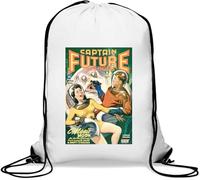 Sac de gym avec cordon de serrage « Man of Tomorrow » - Blanc