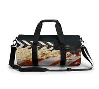 Sac de gym cylindrique, sac de sport pour le cinéma et pop-corn, sac de sport, sac de voyage, sac de voyage pour homme et femme, style 45 cm/22,9 cm/22,9 cm, Style :, 17.7in/9in/9in