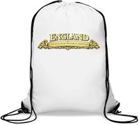 Sac de gym décontracté avec cordon de serrage et inscription « England History and Heritage » Blanc