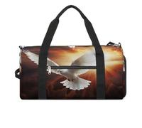 Sac de gym Dove Sun Art pour homme et femme - Sac à dos avec compartiment à chaussures réutilisable - Mini sac de gym - Motif soleil colombe - Taille unique, Dove Sun Art, Taille unique