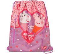 Sac de gym enfants Peppa Pig - Sac à chaussures à fermer fille