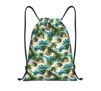 Sac De Gym Impression d'une Petite Île D'Hawaï Sac De Natation Voyage Sacs Cosmétiques pour Fête Rangement PE