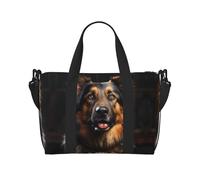 Sac de gym imprimé berger allemand sac de gym sac de week-end sac de voyage adapté pour les voyages d'affaires