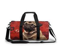 Sac de gym imprimé carlin assis sac de sport sac de yoga sac de sport avec poche séparée sèche humide style 45 cm/22,9 cm/22,9 cm, Style :, 17.7in/9in/9in