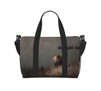 Sac de gym imprimé Lion in the Distance Sac de gym Sac à bandoulière Sac de voyage Convient pour les voyages d'affaires