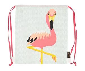 Sac de Gym Maternelle Vert d'eau Flamant Rose - Coq en Pâte®