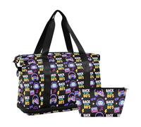 Sac de gym multifonction avec sangle réglable I'm Back to 80's Noir