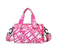 Sac de gym - Nylon, 9.45x6.3x6.3in Sac de voyage léger et multi-poches | Design convertible et compact, petit sac de sport pour la gym, les voyages, le bureau, les activités de plein air, Rose chaud