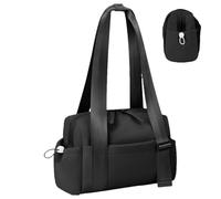 Sac de gym pour femme en toile de voyage de grande capacité athlétique, sacs de sport en toile compacte Sacs de voyage pour gym activités de plein air, noir, Consulte la descripción, Voir description