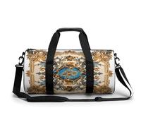 Sac de gym pour homme et femme - Sac de sport cylindrique assis sur une branche - Imprimé étanche, Motif de style rétro, 17.7in/9in/9in, Impression