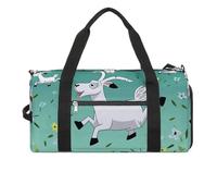 Sac de gym, sac de sport imprimé chèvre, sac de gym à fermeture éclair, sac de gym de voyage, sac de gym avec compartiments, chèvre Frolic, taille unique, élégant, Goat Frolic, Taille unique, Élégant