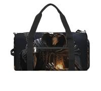Sac de gym, sac de sport imprimé Faucheuse Grim-Reaper, sac de gym avec compartiments, taille unique, élégant, Faucheuse, Taille unique, Élégant