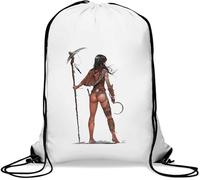 Sac de gym sexy barbare décontracté avec cordon de serrage Blanc