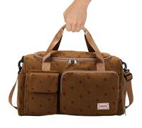 Sac de Gymnase, Sac Mignon de capacité avec Chaussure et Compartiment Humide, fourre-Tout Fraises avec Bande Canne à Bagages, poignée et Sangle pour Les Voyages, Sports, Danse, Yoga n