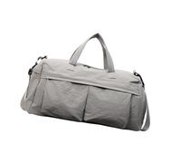 Sac de gymnastique pliable pour femme week-end résistant aux fins de la nuit Voyages légers avec chaussure, poche de voyage, Gris, Mass Beauty