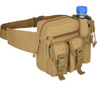 Sac de hanche Avec Poche En Maille Pour Les Bouteilles D'eau, La Course, La Randonnée, Sac De Ceinture Tactique, Elingue, Sac De Ceinture De Ceinture, Sac De Longe De L'armée Pour L'équipement