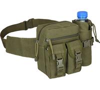 Sac de hanche Avec Poche En Maille Pour Les Bouteilles D'eau, La Course, La Randonnée, Sac De Ceinture Tactique, Elingue, Sac De Ceinture De Ceinture, Sac De Longe De L'armée Pour L'équipement