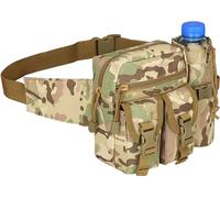 Sac de hanche Avec Poche En Maille Pour Les Bouteilles D'eau, La Course, La Randonnée, Sac De Ceinture Tactique, Elingue, Sac De Ceinture De Ceinture, Sac De Longe De L'armée Pour L'équipement