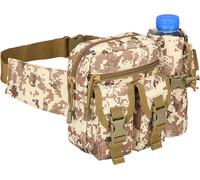 Sac de hanche Avec Poche En Maille Pour Les Bouteilles D'eau, La Course, La Randonnée, Sac De Ceinture Tactique, Elingue, Sac De Ceinture De Ceinture, Sac De Longe De L'armée Pour L'équipement