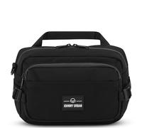 Sac de Hanche Johnny Urban Hommes Femmes Noir - Travis - Sac Banane spacieux pour randonnée et Voyages - Airmesh Respirant & Sangle Réglable - Accessoire pour Sac à Dos de Voyage