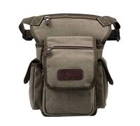 Sac de jambe de cyclisme de randonnée, sac de taille multifonctionnel, sac de jambe de moto hommes toile taille goutte jambe sac messager épaule Fanny Pack bandoulière corps cuisse hanche ceinture ban