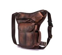 Sac de jambe de cyclisme de randonnée, sac de taille multifonctionnel, sac de jambe de moto PU hommes mode décontracté messager un sac à bandoulière voyage taille ceinture Pack Drop Leg Bag drop leg b