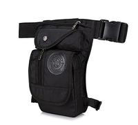 Sac de jambe de cyclisme de randonnée, sac de taille multifonctionnel, sac de jambe de moto, sac de jambe en toile for hommes, sacs à bandoulière de messager polyvalents de moto, ceinture hanche Bum t