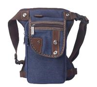 Sac de Jambe de Cyclisme de randonnée, Sac de Taille Multifonctionnel, Sac de Jambe tombante for Hommes en Toile/Nylon imperméable, Sac de Jambe de Ceinture de Hanche for Motocycliste Messenger Cross