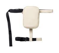 Sac de jambe de moto avec sangle | 16,7 cm imperméable pour harnais de cuisse | Sac banane amovible pour homme et femme | Holster tendance pour vélo, course, cyclisme, équitation, blanc, Refer to