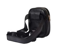 Sac de jambe de moto avec sangle | 16,7 cm imperméable pour harnais de cuisse | Sac banane amovible pour homme et femme | Holster tendance pour vélo, course, cyclisme, équitation, Noir , Refer to