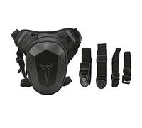 Sac de Jambe de Moto étanche avec Design Réfléchissant - Sac de Randonnée à Bandoulière pour Motards - Idéal pour Les Voyages en Moto et Une Utilisation Quotidienne (Aspect Fibre