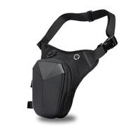 Sac de jambe Drop - En cuir synthétique et polyester - Pour motards, aventures, équitation, activités de plein air - Unisexe
