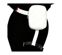 Sac de jambe en cuir avec sangle de jambe pour femme et homme - Sac banane tendance pour randonnée, escalade, cyclisme, blanc, Beauté de masse